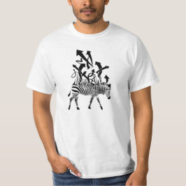 Zebra Abstract ontwerp T-shirt