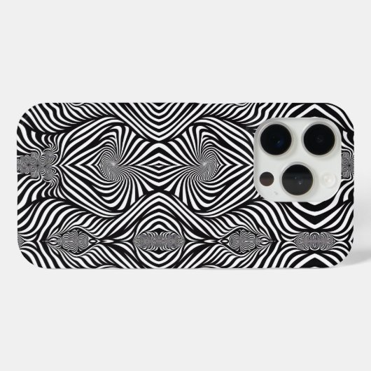 Zebra Abstract Z&W Case-Mate iPhone Case (Achterkant (horizontaal))