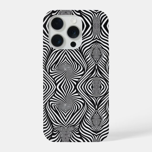 Zebra Abstract Z&W iPhone Hoesje (Achterkant)