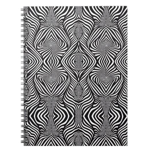 Zebra Abstract Z&W Notitieboek (Voorkant)