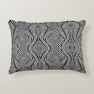 Zebra Abstracte B&W Sherpa Blanket Accent Kussen