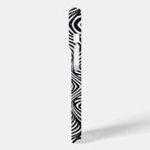 Zebra Abstracte B&W Sherpa Blanket Case-Mate iPhone Case (Achterkant / Links)