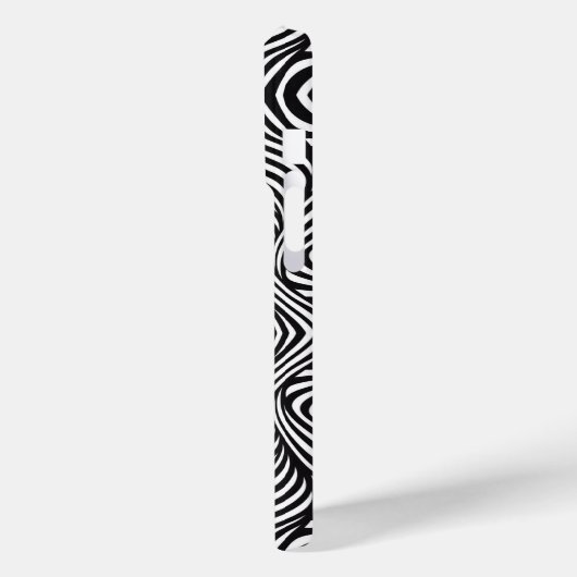 Zebra Abstracte B&W Sherpa Blanket Case-Mate iPhone Case (Achterkant / Links)