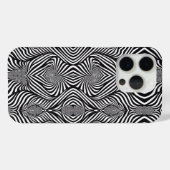 Zebra Abstracte B&W Sherpa Blanket Case-Mate iPhone Case (Achterkant (horizontaal))