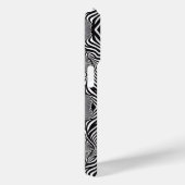 Zebra Abstracte B&W Sherpa Blanket Case-Mate iPhone Case (Achterkant / Rechts)