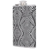 Zebra Abstracte B&W Sherpa Blanket Heupfles (Links)