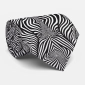Zebra Abstracte B&W Sherpa Blanket Stropdas (Opgerold)