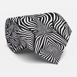 Zebra Abstracte B&W Sherpa Blanket Stropdas