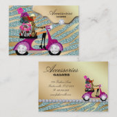 Zebra Accessoires Paars sierjuwelen Gold Blauwgroe Visitekaartje (Voorkant / Achterkant)