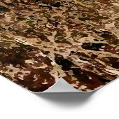 Zebra achter het schilderen poster (Hoek)