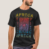 Zebra - achtergrond Afrika T-shirt (Voorkant)