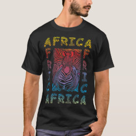 Zebra - achtergrond Afrika T-shirt