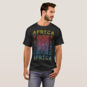 Zebra - achtergrond Afrika T-shirt (Voorkant volledig)