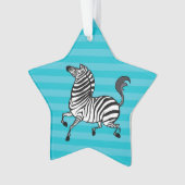Zebra Acryl Ornament (voorkant)