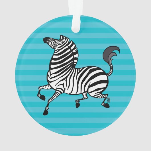Zebra Acryl Ornament 2 (achterkant)
