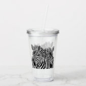 Zebra Acryl Tumbler Acryl Drinkbeker (Achterkant)