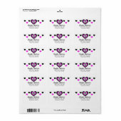 Zebra: Adresetiketten Etiket (Full Sheet)