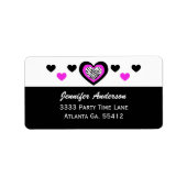 Zebra: Adresetiketten Etiket (Voorkant)