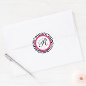Zebra afdichtingen - rond ronde sticker (Envelop)