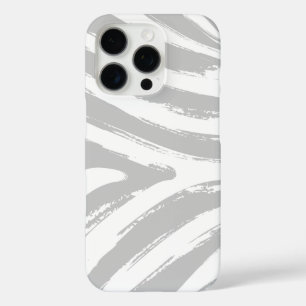Zebra Afdrukken in grijs iPhone 16 Pro Hoesje