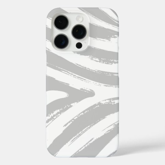  Zebra Afdrukken in grijs Case-Mate iPhone Case (Achterkant)