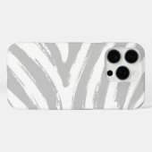 Zebra Afdrukken in grijs Case-Mate iPhone Case (Achterkant (horizontaal))