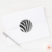 ZEBRA AFDRUKKEN RONDE STICKER (Envelop)