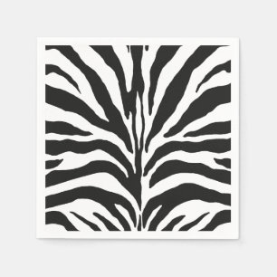 Zebra afdrukken servet