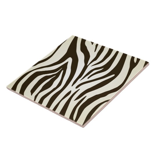 Zebra afdruppelpatroon tegeltje (Zijkant)