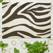 Zebra afdruppelpatroon theedoek (Gevouwen)