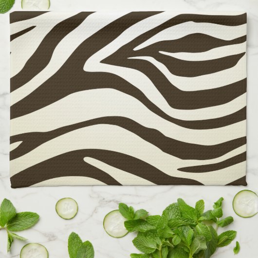 Zebra afdruppelpatroon theedoek (Gevouwen)