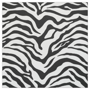 Zebra afgedrukte streep stof