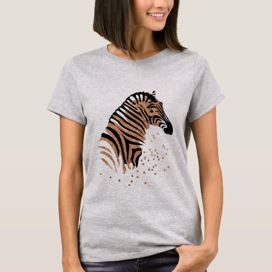 Zebra African Safari Africa Graphic Art Gifts. T-shirt (Voorkant)