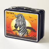 Zebra African Savanna Wild Animal (Achterkant)