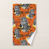 Zebra African Savanna Wild Animal Bad Handdoek (Handdoek)