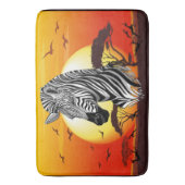 Zebra African Savanna Wild Animal Badmat (Voorkant Verticaal)