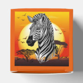 Zebra African Savanna Wild Animal Bedankdoosjes (Bovenkant)