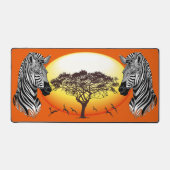 Zebra African Savanna Wild Animal Bureaumat (Voorkant)