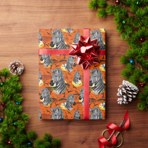 Zebra African Savanna Wild Animal Cadeaupapier