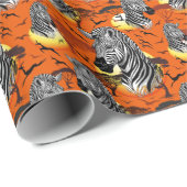 Zebra African Savanna Wild Animal Cadeaupapier (Rol Hoek)