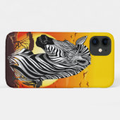 Zebra African Savanna Wild Animal Case-Mate iPhone Case (Achterkant (horizontaal))