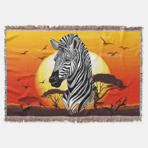 Zebra African Savanna Wild Animal Deken