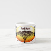 Zebra African Savanna Wild Animal Espresso Kop (Voorkant)