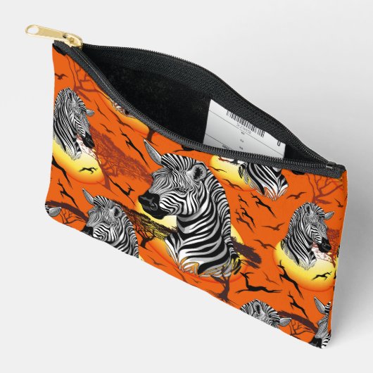 Zebra African Savanna Wild Animal Etui (Open)