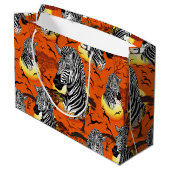 Zebra African Savanna Wild Animal Groot Cadeauzakje (Achterkant Gekanteld)