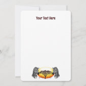 Zebra African Savanna Wild Animal Kaart (Achterkant)