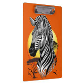 Zebra African Savanna Wild Animal Klembord (Rechts)