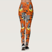 Zebra African Savanna Wild Animal Leggings (Achterkant)