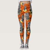 Zebra African Savanna Wild Animal Leggings (Voorkant)