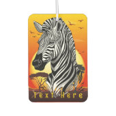 Zebra African Savanna Wild Animal Luchtverfrisser (Voorkant)